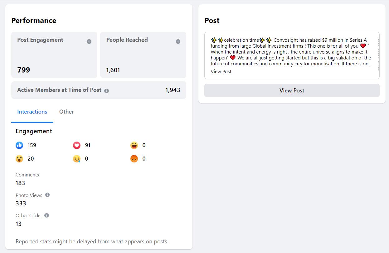 Facebook Group Metrics for Engagement