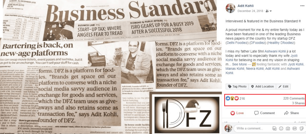 Business Standard Feature