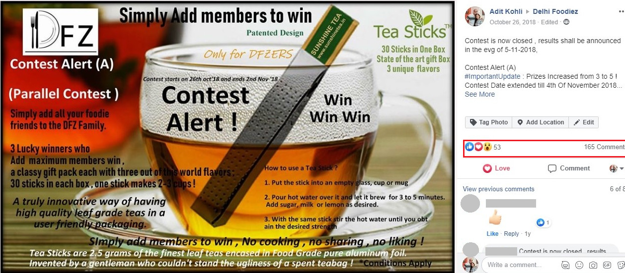 contest to add members