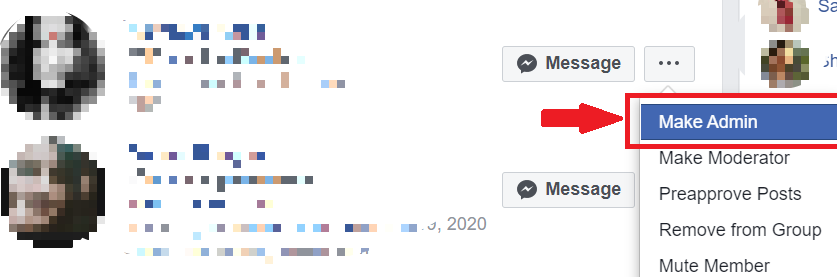 how to make a admin in group