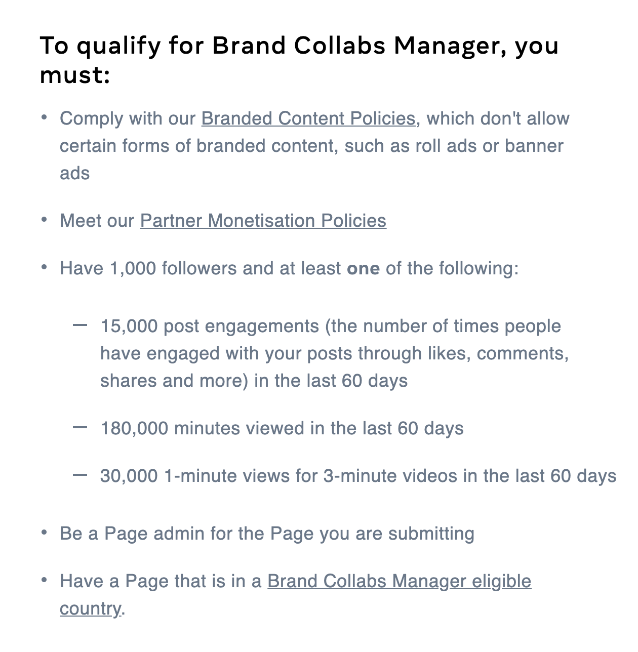Collab manager to monetize your Facebook group