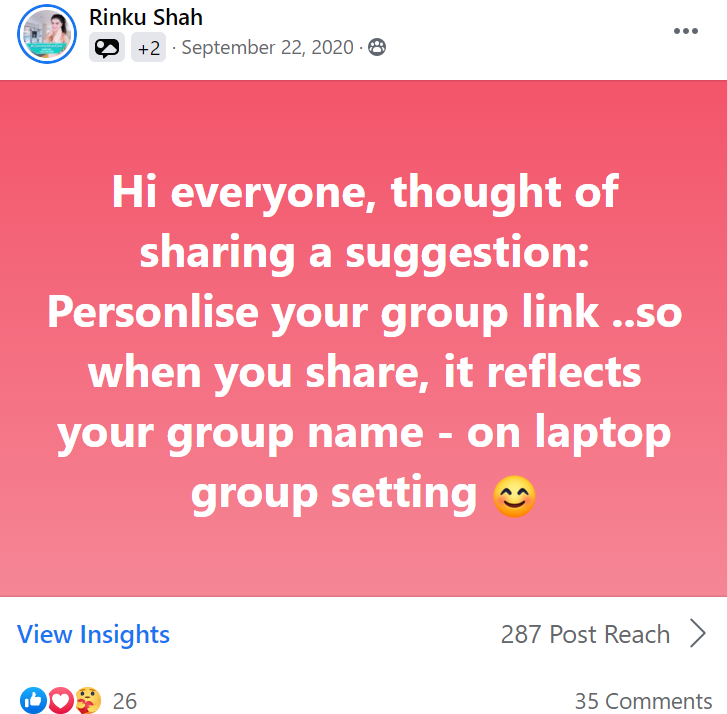 customise url by group setting