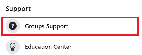 group support in setting