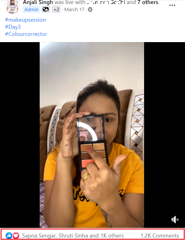 facebook live ideas for fun Makeup session