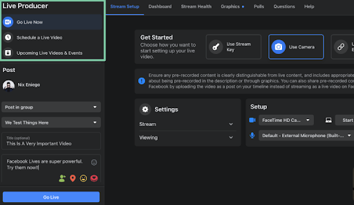 How to schedule a Facebook live 2021