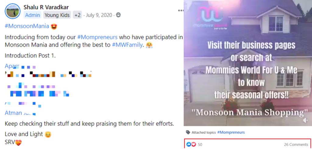 How Monsoon Mania Make MOney from their Facebook Group