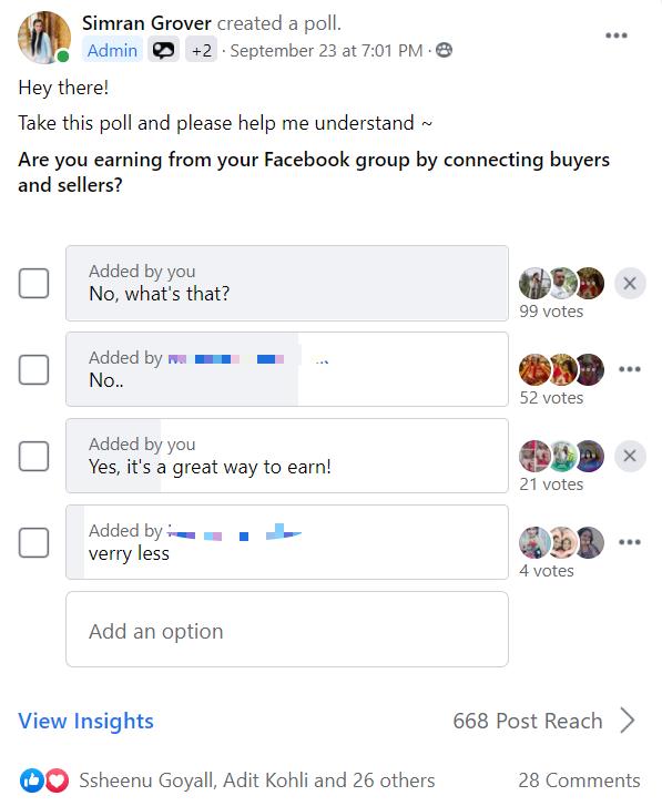 How to earn from a Facebook group?