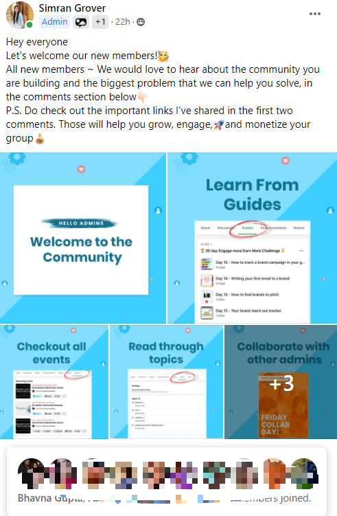 Way to welcome New members in a Facebook Group, how to create a welcome post on Facebook group