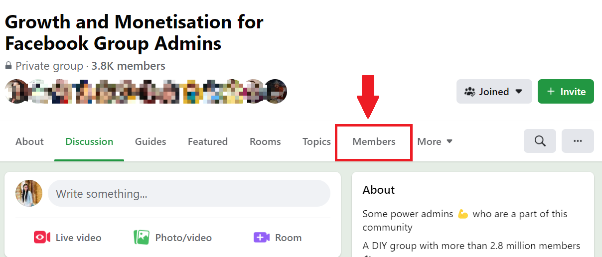 How to Find New Members in FB Group