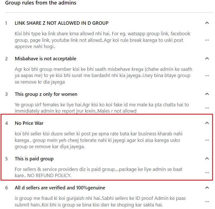 Sample Rules And Regulations For A Facebook Group 