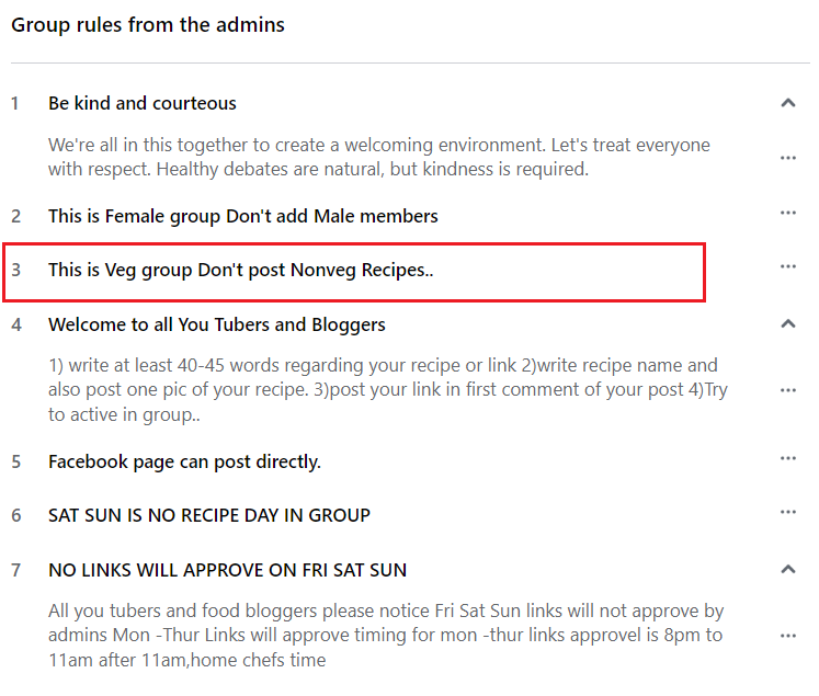 Writing Great Rules for Your Facebook Group