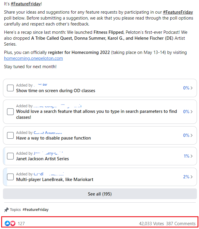 Poll is one of the best Facebook Group Post Ideas 