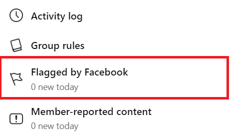 How to Flag on facebook group