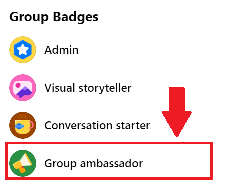 Meaning of the Group Ambassador Badge on Facebook
