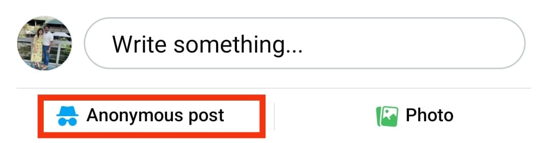 Steps to post Anonymously on Facebook group via mobile