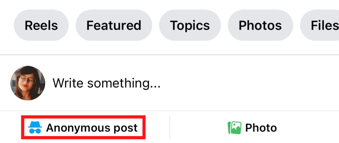 how to post anonymously on facebook group on phone