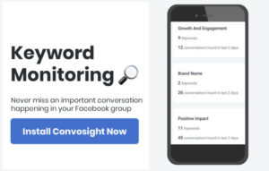 Keyword monitoring | Facebook groups | Convosight