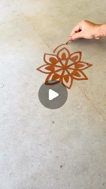Indians share Diwali rangoli practice designs